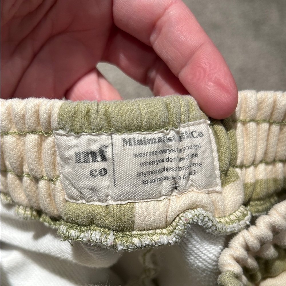 Kids Checkered Shorts - Green and Cream - Picture 2 of 6